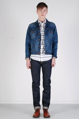 Edwin: Bronco Jacket Dark Blue Denim