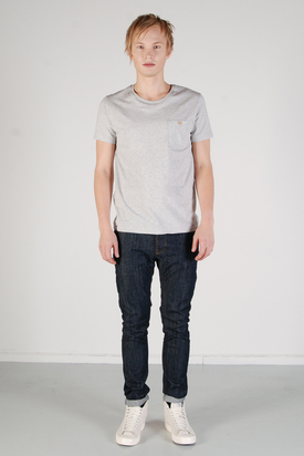 The Blue Uniform: Chest Pocket Grey T-shirt