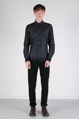 Ben Sherman: LS Shirt Soho Fit Ebony Grey