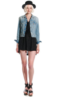 Levis: Rider Jacket Rip Print