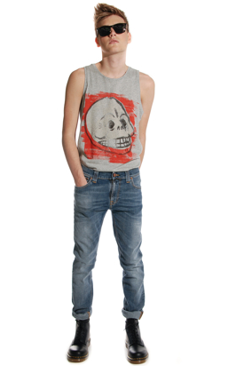 Cheap Monday: Kim Skull Grey Tank