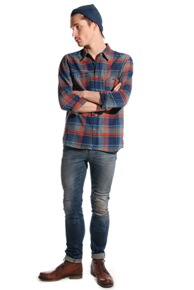 Nudie: Joakim Indigo Check Shirt