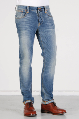 Nudie: Grim Tim Org. Crispy Used Jeans